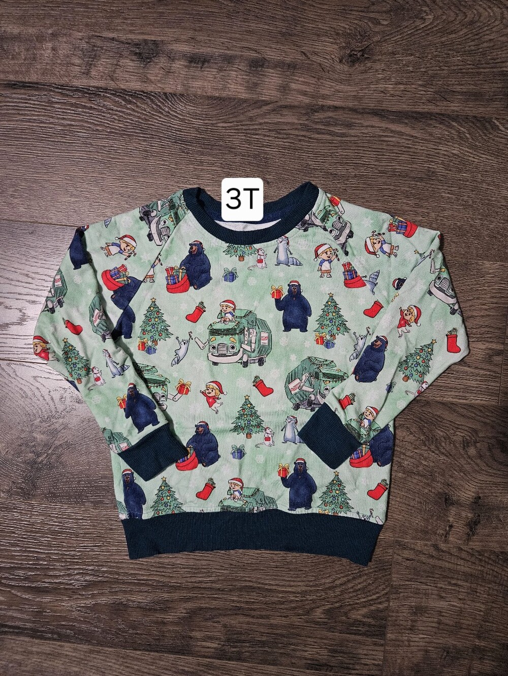 The Sleepy Sloth 3T Trash Truck Christmas Crewneck